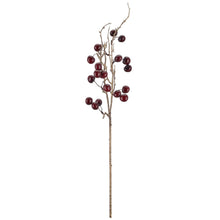 Kunstig kirsebærgren med bordeaux kirsebær, 78 cm, fra Homae