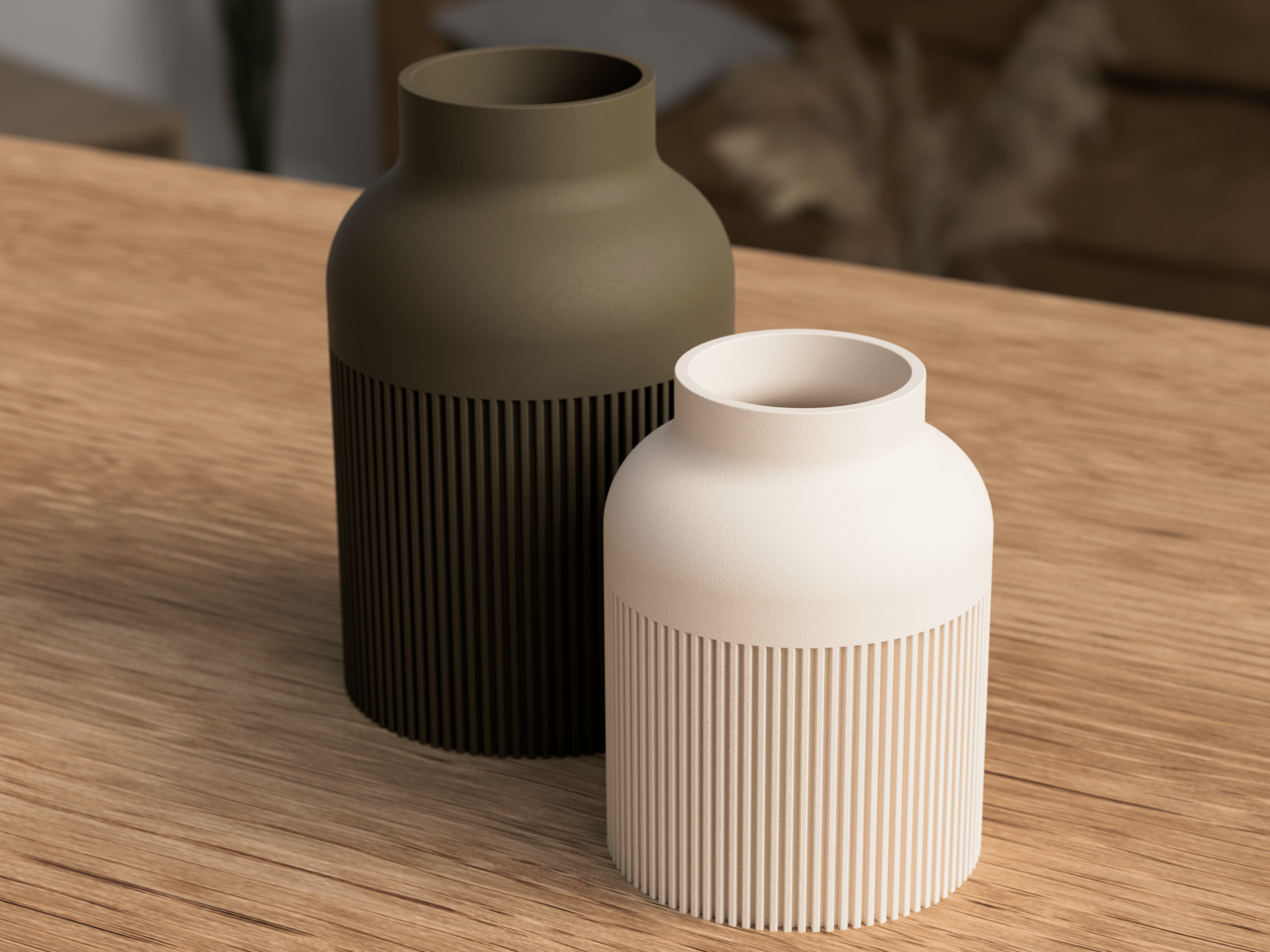 Hiku Japandi Vase – Minimalistisk Vase til Nordisk Boligindretning