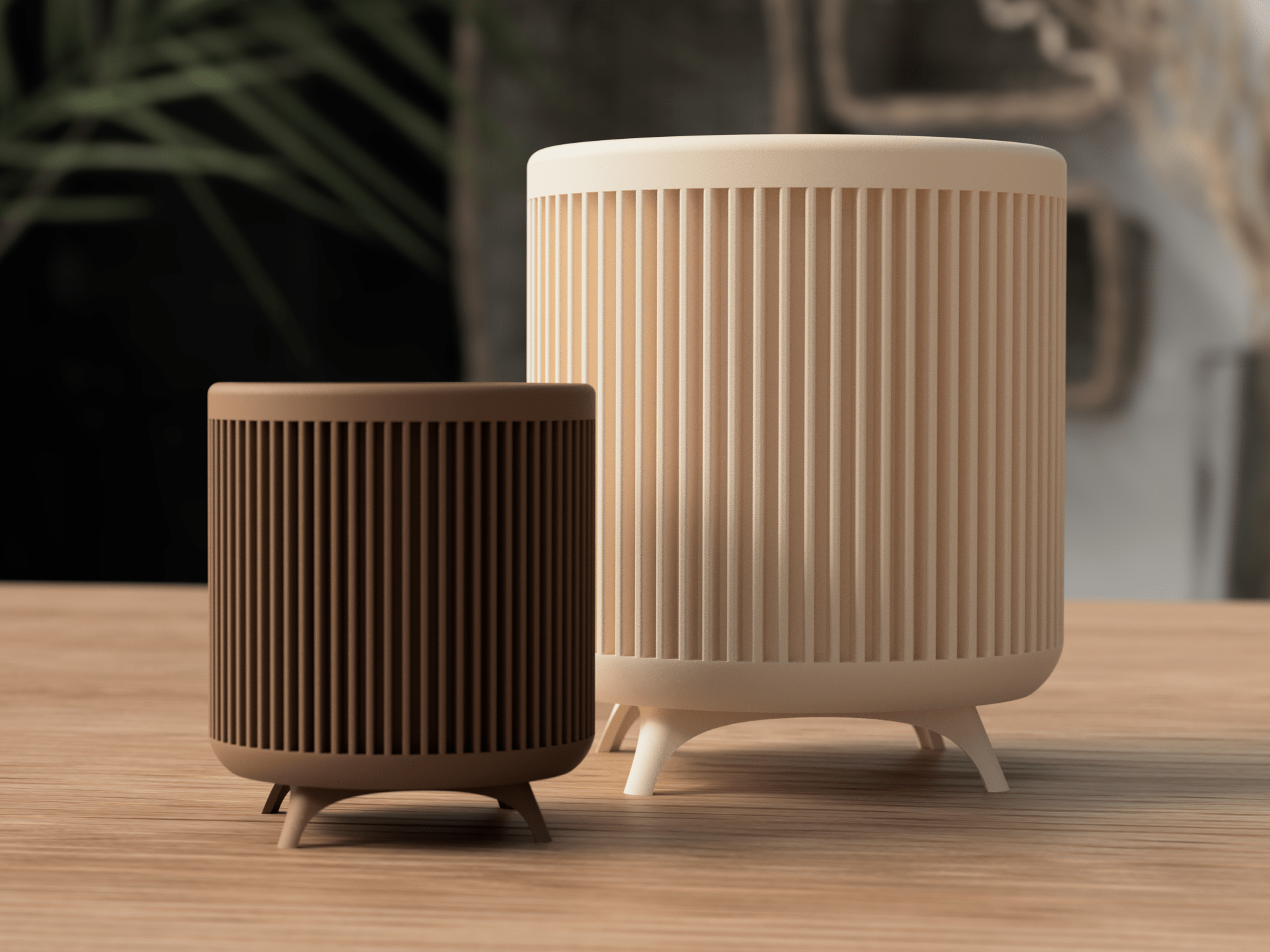 Midcentury urtepotteskjuler – planteholder med ben
