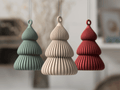 Grana juletræspynt – minimalistisk juletræ-ornament i ribbet nordisk design