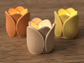 Tulipan fyrfadsstage – dekorativ lysestage i nordisk design
