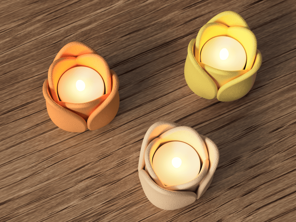 Tulipan fyrfadsstage – dekorativ lysestage i nordisk design