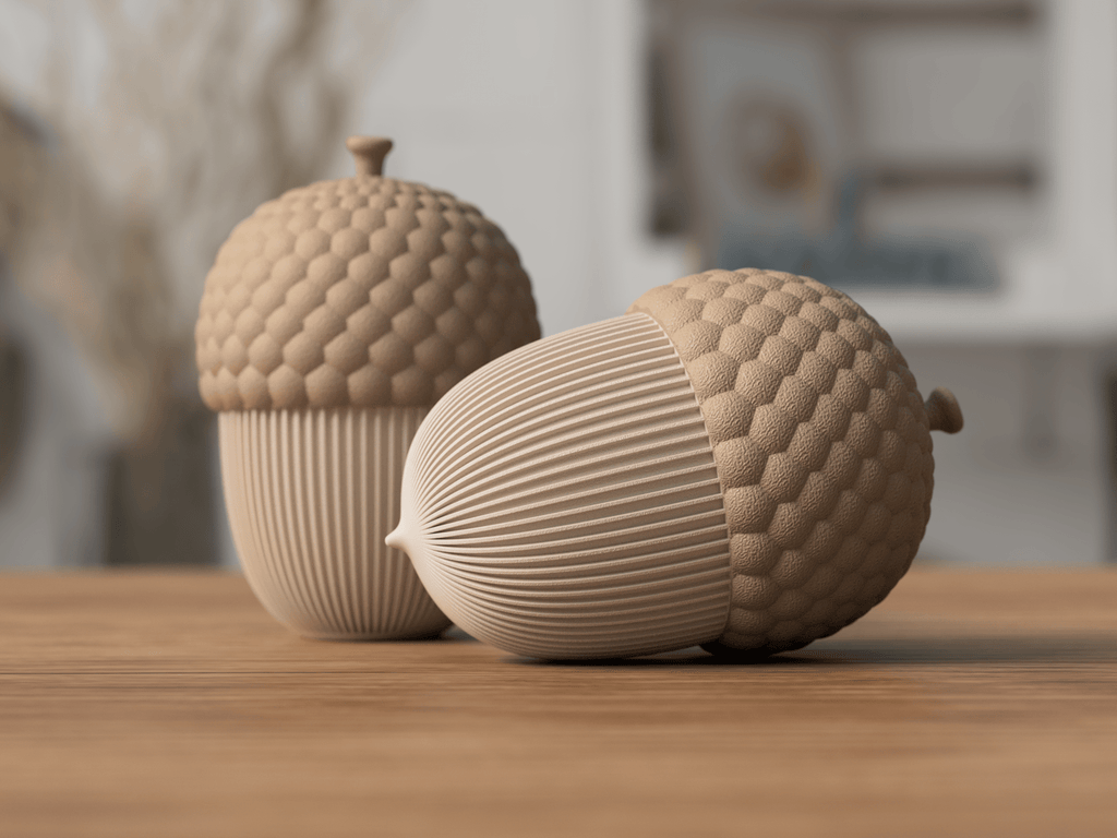 Agern beholder i minimalistisk Japandi-design