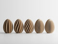 Aurelline påskeæg sæt med 5 skulpturelle æg i nordisk minimalistisk design