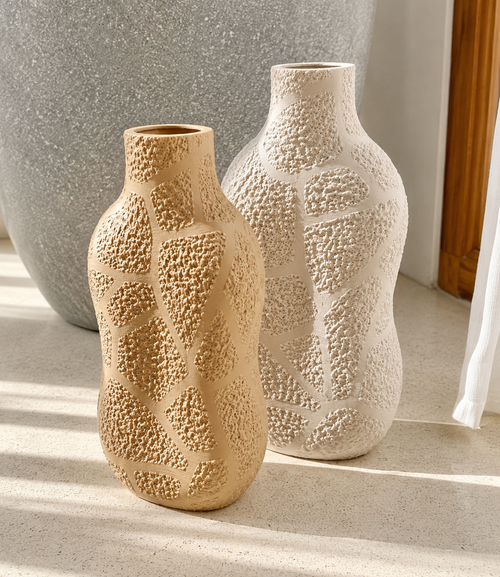 Babbia vase stylet i nordisk hjem med tørrede blomster