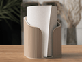 Japani køkkenrulleholder XL i hvid PLA til maxi køkkenruller - nordisk minimalistisk design