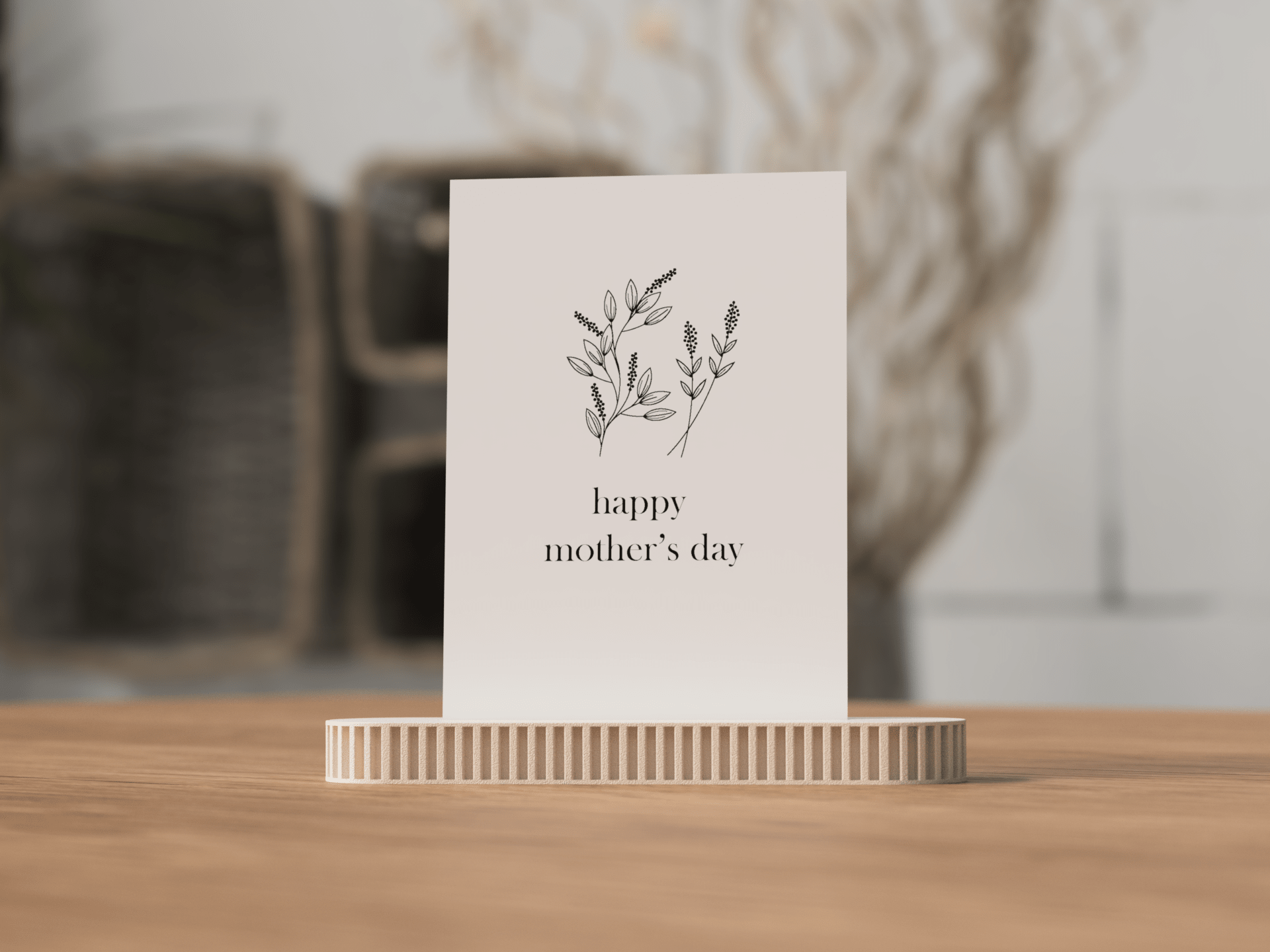 Kortholder i PLA - detalje af elegant blomsterslot til dekoration