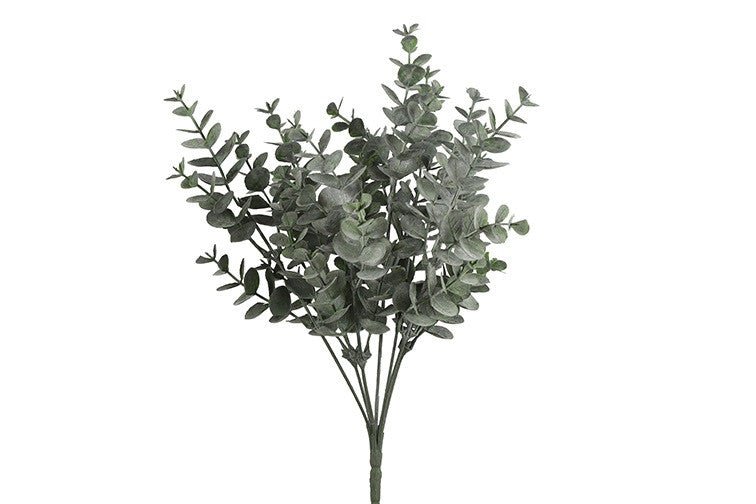 Kunstig eucalyptus buket i støvet grøn på 35 cm