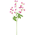 Kunstig pink klokkeblomst på 68 cm med grønne blade
