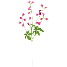 Kunstig pink klokkeblomst på 68 cm med grønne blade