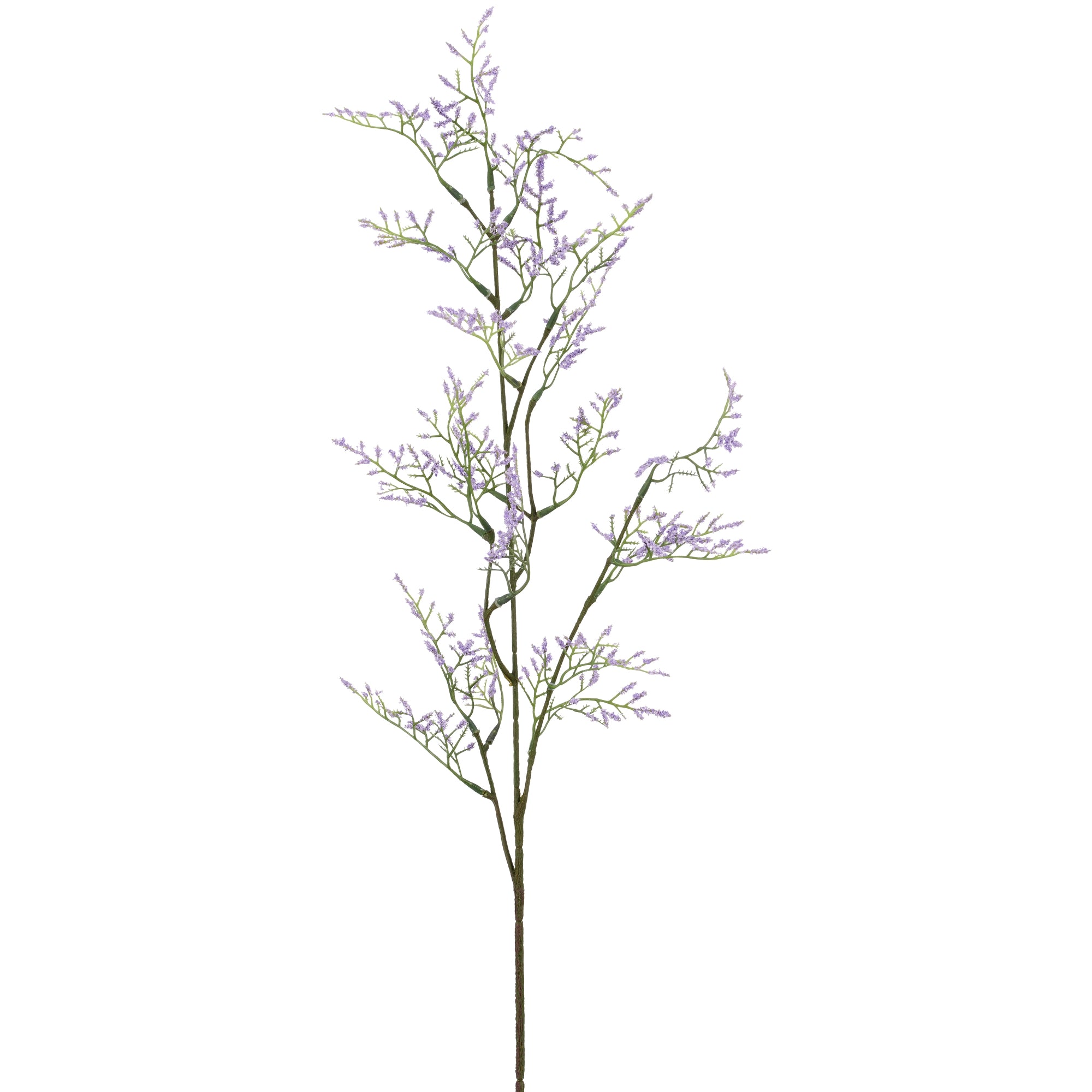 Kunstig limonium gren i lys lilla på 83 cm med fine små blomster