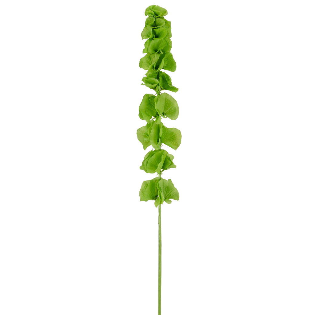 Kunstig grøn molucella på 78 cm med dekorative klokkeformede blomster