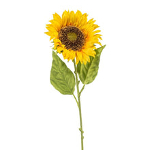 Kunstig gul solsikke på 66 cm til vase