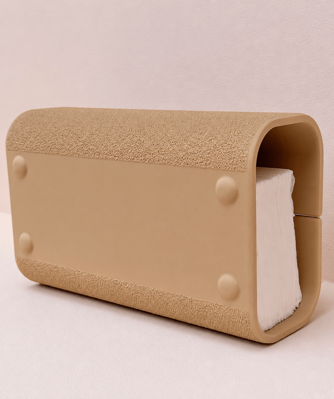 Bagside og detalje af Servi Dispenser servietholder