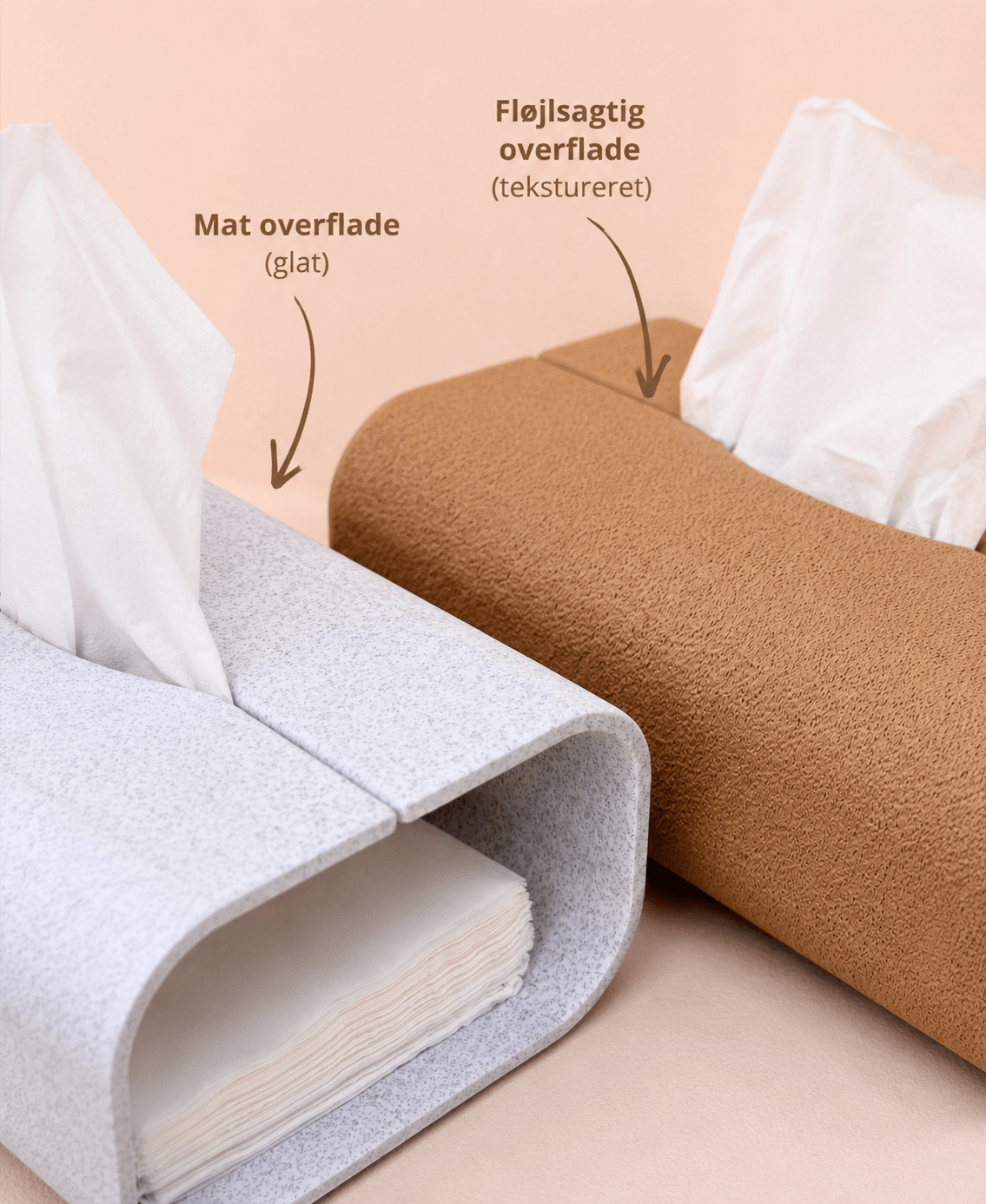 Servi Dispenser med mat og tekstureret overflade
