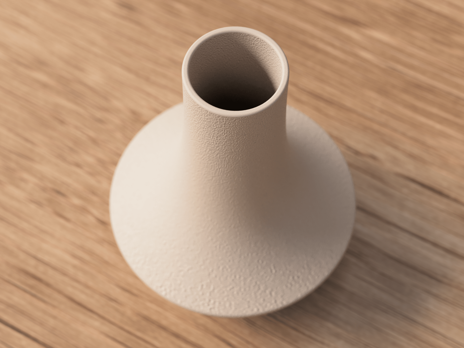 Shinto Vase i glat version - minimalistisk 3D-printet PLA vase